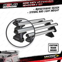 4 x Rola 1500mm HD Extended Removable Roof Rack Bars for Toyota Hiace XH10 Van