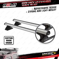 2 x Rola 1250mm HD Extended Track TB Roof Rack Bars Commercial TM CTB03-2-B