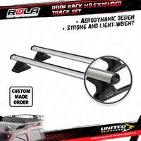 2 x Rola 1250mm HD Extended Track Roof Rack Bars for Mazda BT-50 B3000 Gen 5 UN