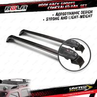 2 x Rola Sports Concealed Rail Roof Rack Bars for Subaru Impreza XV Hatch 10-12