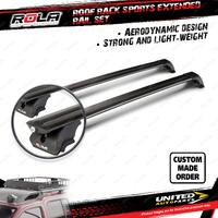 2x Rola 1150mm Sports Extended Rail Roof Rack Bars for Subaru Forester 79V 02-08