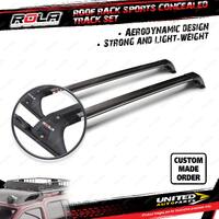 2 x Rola Sports Concealed Track Roof Rack Bars for Nissan Navara D21 D22 4D Ute