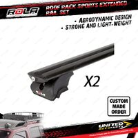 2 x Rola Sports Extended Rail Roof Rack Bars for Ford Escape 4TH SUV 11/2020-On