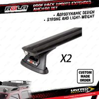 2 x Rola Sports Extended Anchor Roof Rack Bars for Jeep Gladiator JT 04/2019-On