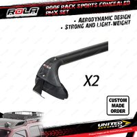 2 x Rola Sports Concealed RMX Roof Rack Bars for LDV T60 SK8C Ute 09/2021-On