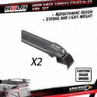 2 x Rola Sports Concealed Rail Roof Rack Bars for Subaru Forester 5th Gen 18-On