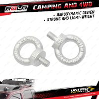 Rola Roof Rack Accessory Eye Bolt Pair Universal Application Camping and 4WD