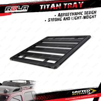 Rola 1200mm x 1200 mm Titan Aluminum Tray Black MK2 for Roof Rack