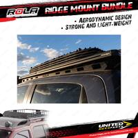 Rola Roof Rack Accessory Ridge Mount Bundle for Suzuki Jimny W 1500 Type 2018-On