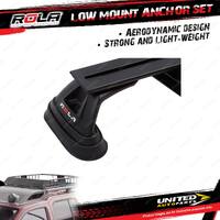 Rola Roof Rack Accessory Low Mount Anchor Set for Ford Ranger PX 2D 4D Ute 15-22