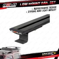 Rola Roof Rack Accessory Low Mount Rail Set for Isuzu Mu-X 5D SUV 2013-2017