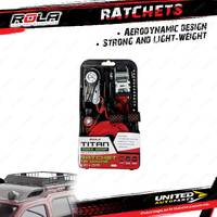 Rola Roof Rack Accessory Ratchet Pair Titan 2.5cm x 4.6m Dimensions