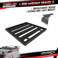 Rola Low Mount Gutter Kit & 1200mm Titan T for Toyota Landcriuser 79 Series Ute