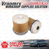 10 Sakura Fuel Filter for Isuzu ELF 150 350 F FRR FSR FTR FVR FVL FVM FVY FVZ