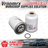 10x Sakura Fuel Filter for Nissan Terrano Urvan Microbus Vanette Largo Serena TD