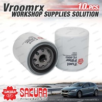 10 Sakura Fuel Filter for Nissan Navara D21 Patrol MQ MK Urvan Microbus 2.5 3.2L