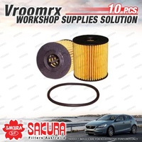 10x Sakura Oil Filter for Peugeot 206 CC XR XRS XT XTS 207 A7 CC GT PARTNER B9P