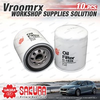 10x Sakura Oil Filter for Ford Corsair UA UA GL Mazda FAMILIA BV BW Refer Z145A