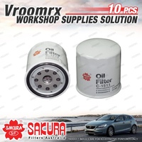 10 Sakura Oil Filter for Holden Rodeo TF TFR54 TFR55 TFR6 TFS54 TFS55 TFS6 R7 R9