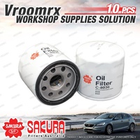 10x Sakura Oil Filter for Subaru FORESTER DBA-SH5 S3 SG5 SG9 SH9 SHJ Refer Z436