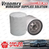 10x Sakura Oil Filter for Chrysler 200 300C SEBRING JS Petrol 4Cyl V6 Refer Z663