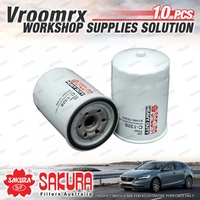 10 Sakura Oil Filter for Dyna XZU280 281 282 304 308 314 324 334 338 344 348