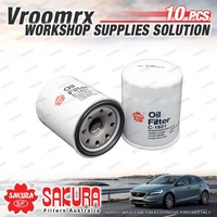 10 Sakura Oil Filter for Honda INSIGHT ZE INTEGRA DC JAZZ GD GE GK LEGEND KA KB