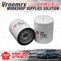 10x Sakura Oil Filter for Honda Civic CRV RM RU RW RC Petrol 4Cyl DOHC SOHC 16V