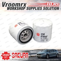 10Pcs Sakura Oil Filter for Audi 80 B4 A4 B5 B6 A6 C5 C4 C6 Allroad C5 S4 B5