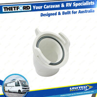 Thetford Bumper Hose Adaptor - Curved for Caravan Toilets Spare Parts