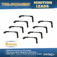 Tri-Power 8mm Ignition Leads for Chevrolet Corvette Stingray LT1 LS2 LS3 LS7 V8