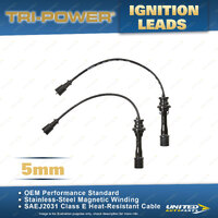 Tri-Power 5mm Ignition Leads for Ford Laser ZM 1.6L FP 1.8L 03/2001-2002