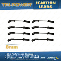 Tri-Power 8mm Ignition Leads for Holden Calais Commodore VT VX VY VZ 5.7L LS1