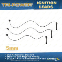 Tri-Power 5mm Ignition Leads for Lexus ES300 3.0L 1MZFE V6 1996-2001