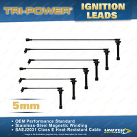 Tri-Power 5mm Ignition Leads for Mitsubishi Pajero NH NJ Triton ML MN Challenger