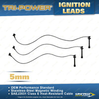 Tri-Power 5mm Ignition Leads for Toyota Hilux VZN167 VZN172 VZN185 VZN210 VZN215