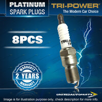 8 x Tri-Power Platinum Spark Plugs for Jaguar XF X250 XJ8 X300 X350 4.0 4.2L V8