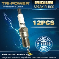 12 x Tri-Power Iridium Spark Plugs for BMW 760Li E66 6.0L V12 DOHC N73B60