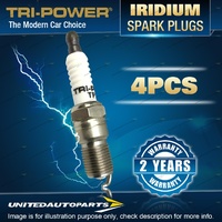 4 x Tri-Power Iridium Spark Plugs for Toyota HiAce RH 11 16 20 30 22 32 42
