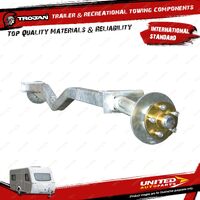 Trojan Non Braked Gullwing Axle 1500 Galvanized LM for Trailer Caravan Parts