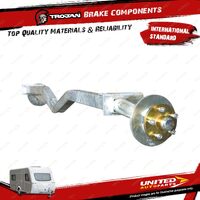 Trojan Trailer Braked Drop Axle 1750Kg Lazy Drop Beam Bare 60mm Plate