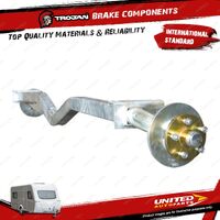 Trojan Trailer Braked Full Beam Axle 2200 Multi Hub Bare Suit 275 Disc