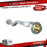 2x Trojan LH+RH Trailer Braked Duratorque Axle 1500Kg Multi LM Bearings