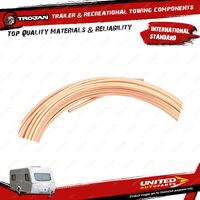 Trojan Copper Tubing Premium 3/16 15M Roll for Trailer Hardware Spare Parts