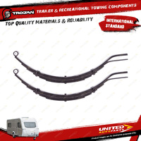 Pair Trojan Trailer 7 Leaf Suspension Leaf Springs 1500Kg Vehicle Accessories