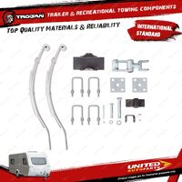 Trojan Trailer Leaf Spring Kit Tandem Slipper Eye 2200Kg Suit 50mm Axle