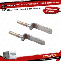 Pair Trojan Hinge Pin Bolt On 1/2 for Trailer Hardware Hinges Bolts & Fasteners