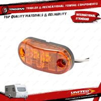 Trojan Trailer External Electrical Light Led Marker Amber 65 X 27