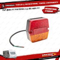 Trojan LH Trailer External Electrical Light Led Comb Square 9 - 36V