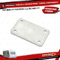 Trojan Plate Wobble Clamp 89mm for Trailer Hardware Hinges Bolts & Fasteners